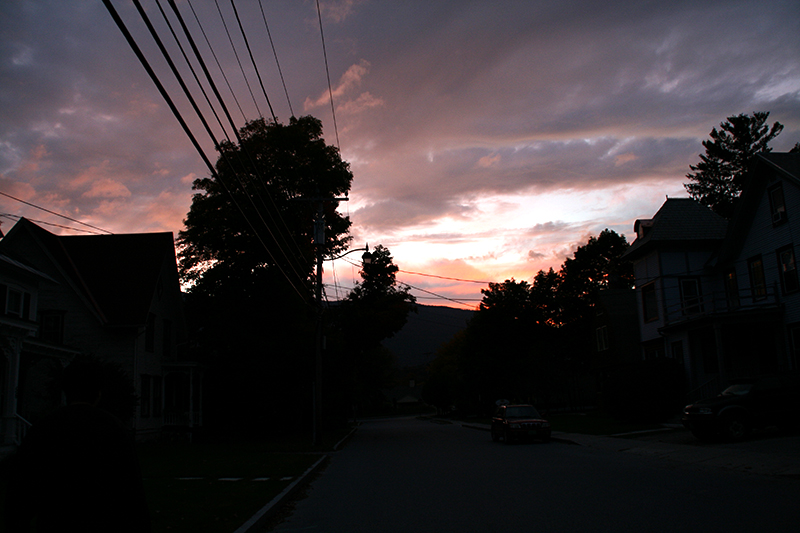 Late September Sunset in Vermont